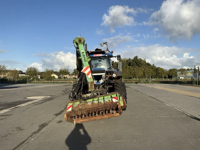 2015 new holland t7.220 4wd sa vierwielaangedreven tractor met armmaaier - afbeelding 12 van  40