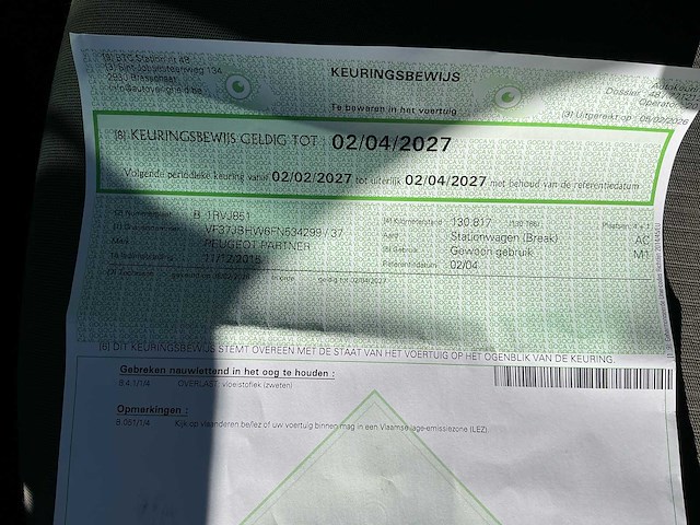 2015 peugeot partner personenauto - afbeelding 17 van  26