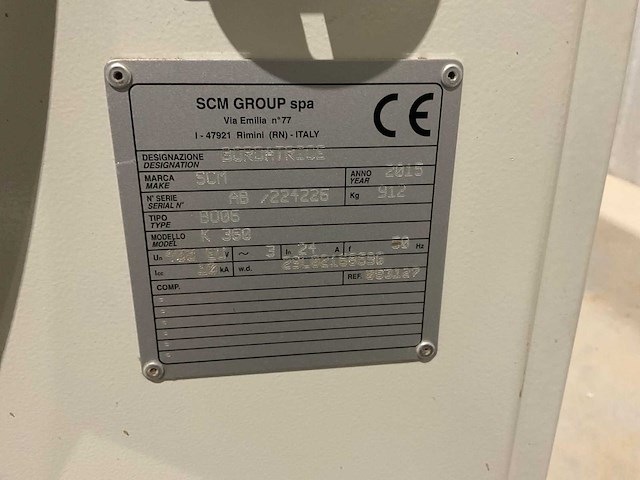2015 scm olimpic k360 kantenlijmmachine - afbeelding 12 van  12