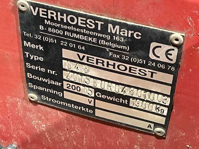 2015 verhoest rooimachine - afbeelding 28 van  29