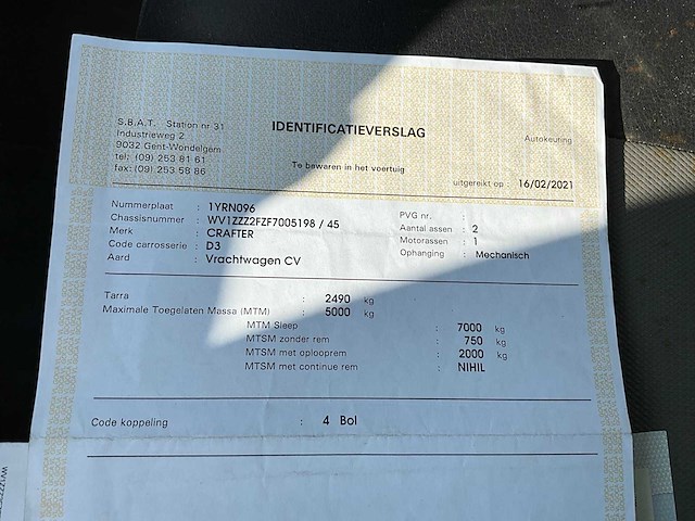 2015 volkswagen crafter - afbeelding 25 van  27