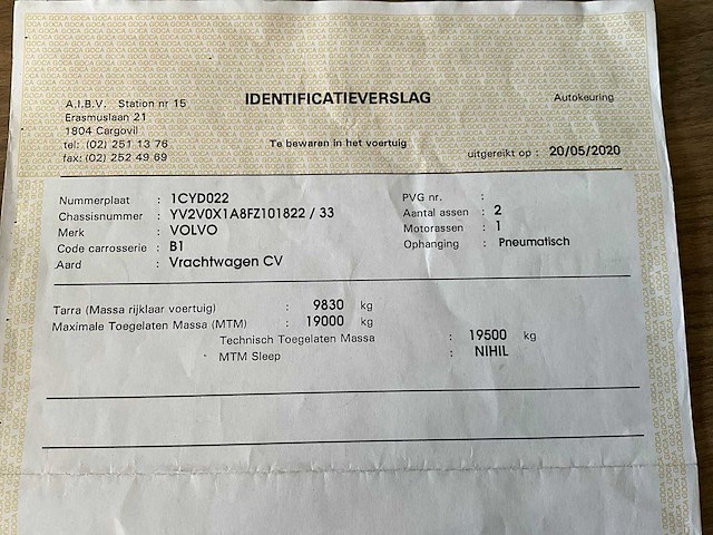 2015 volvo fe250 haaksysteem - euro 6 - airco - afbeelding 34 van  48