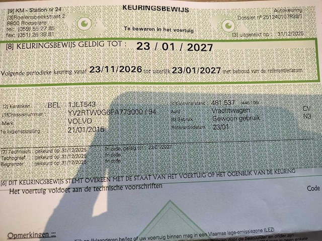 2015 volvo tridem fh 8x4 vrachtwagen - afbeelding 9 van  22