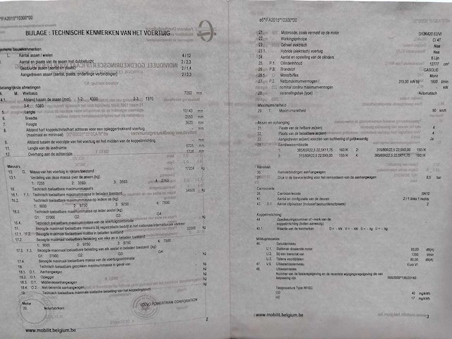 2015 volvo tridem fh 8x4 vrachtwagen - afbeelding 13 van  22