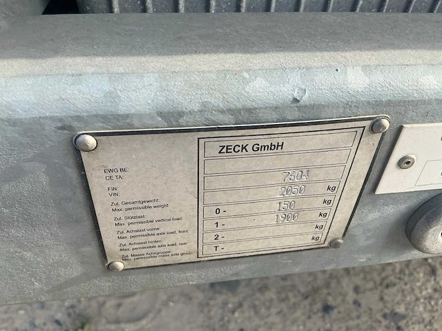 2015 zeck st 500 e kabellier op aanhangwagen - afbeelding 15 van  22