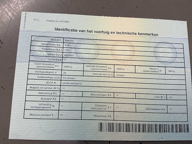 2016 - knapen trailers - walking floor - afbeelding 4 van  12