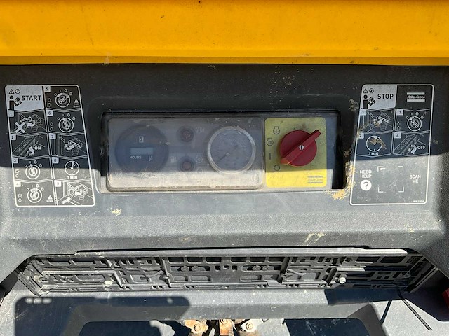 2016 atlas copco xas88 mobiele luchtcompressor - afbeelding 3 van  13