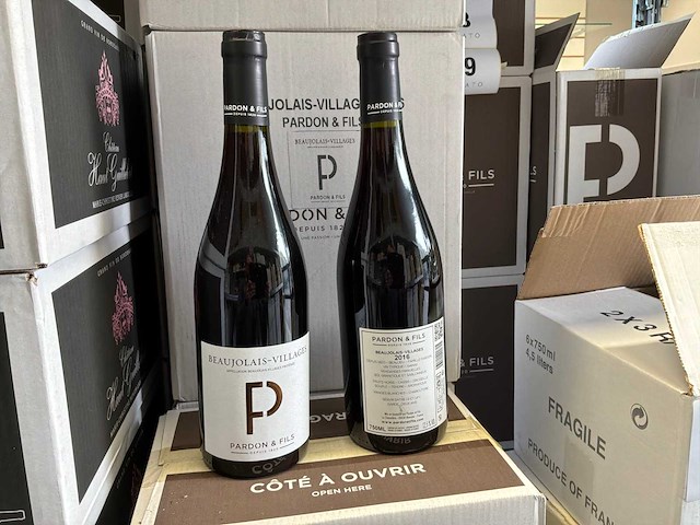 2016 beaujolais-villages pardon & fils rode wijn (24x) - afbeelding 1 van  3