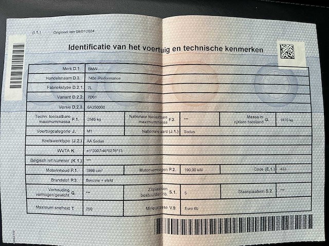 2016 bmw 740e 7l personenauto - afbeelding 31 van  42