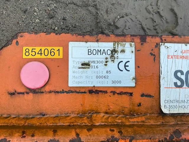 2016 bomaco eve300 hijsbalk evenaar - afbeelding 5 van  5