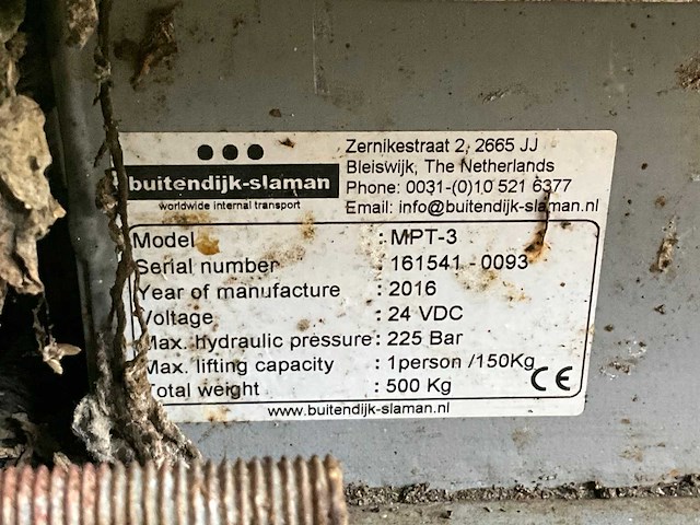 2016 buitendijkslaman mpt-3 schaarlift (2x) - afbeelding 2 van  10