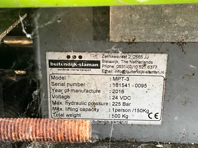 2016 buitendijkslaman mpt-3 schaarlift (2x) - afbeelding 10 van  10