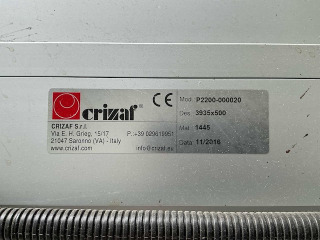 2016 crizaf ventilerende transportband - afbeelding 2 van  11