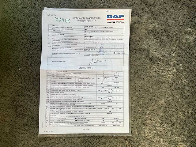 2016 daf xf 460 ft vrachtwagen - afbeelding 24 van  28