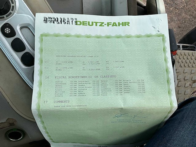 2016 deutz-fahr agrotron 6150.4 landbouwtractor 4wd - afbeelding 46 van  50