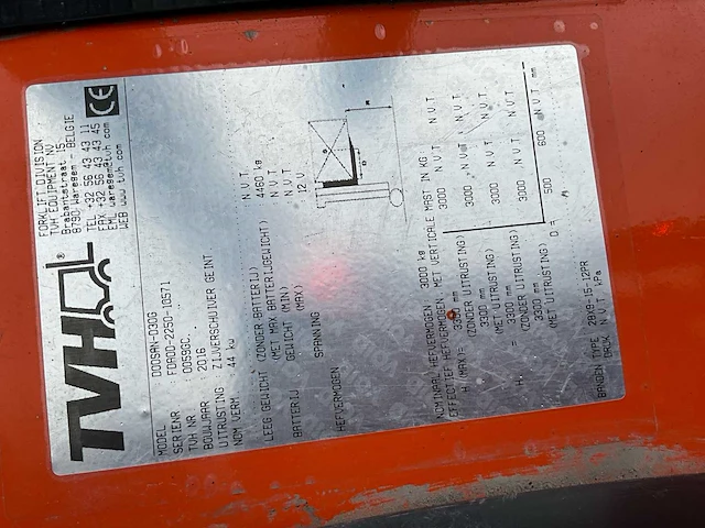 2016 doosan d30g-5 - vorkheftruck - afbeelding 12 van  17