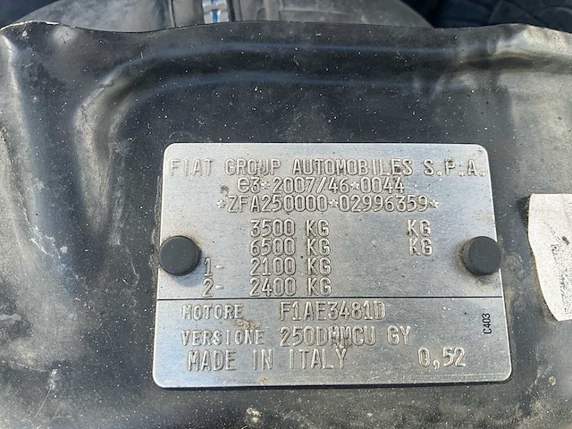 2016 fiat ducato maxi - airco - luchtvering - afbeelding 49 van  60