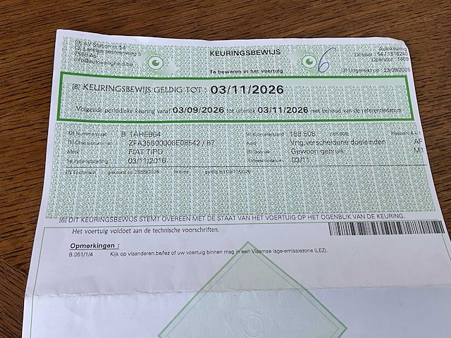 2016 fiat tippo personenauto - afbeelding 17 van  25