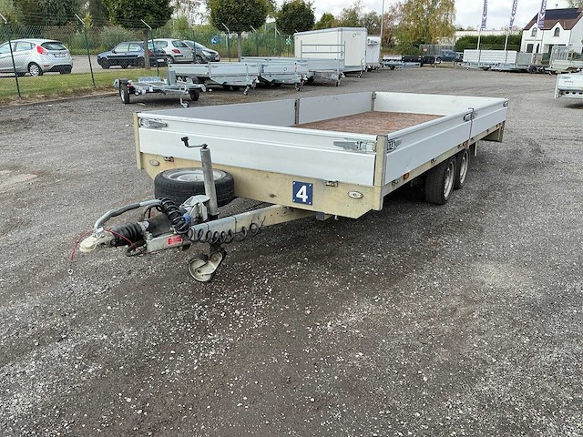 2016 henra pl35es plateau wagen 500 x 200 aanhangwagen - afbeelding 1 van  22