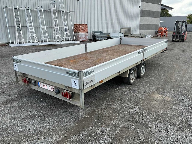 2016 henra pl35es plateau wagen 500 x 200 aanhangwagen - afbeelding 18 van  22