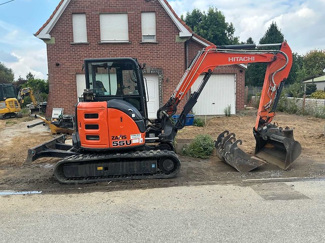 2016 hitachi zx55u-5a minigraver - afbeelding 1 van  40