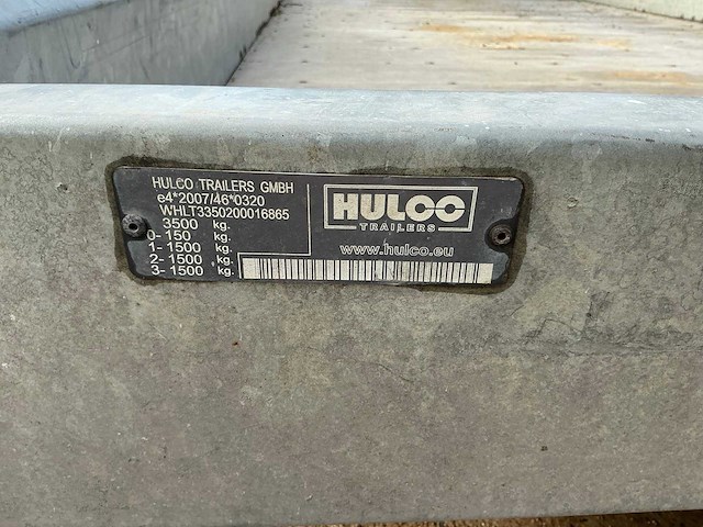 2016 hulco terrax-3 machine transporter aanhangwagen - afbeelding 3 van  12