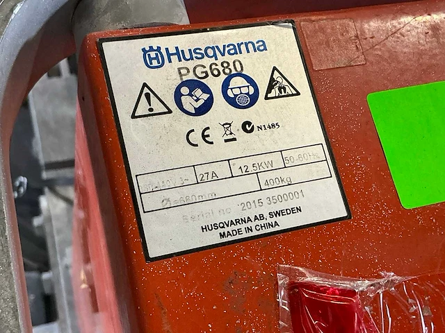 2016 husqvarna pg680 betonschuurmachine 680mm 380v - afbeelding 3 van  12
