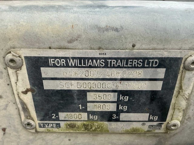 2016 i for williams 2cb tt35 aanhangwagen - afbeelding 13 van  21