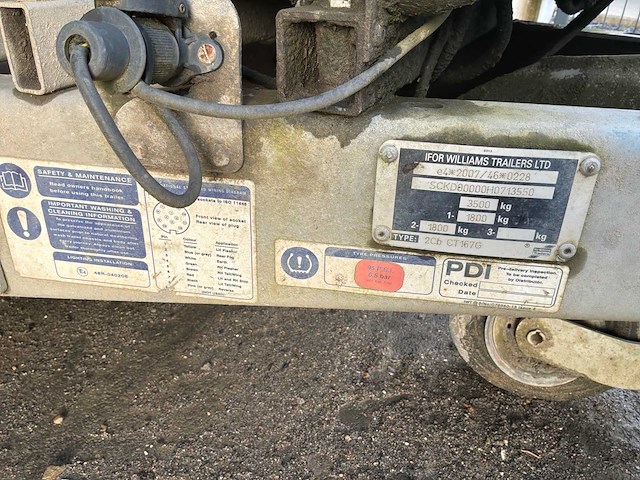 2016 ifor williams flatbed trailer - afbeelding 14 van  18