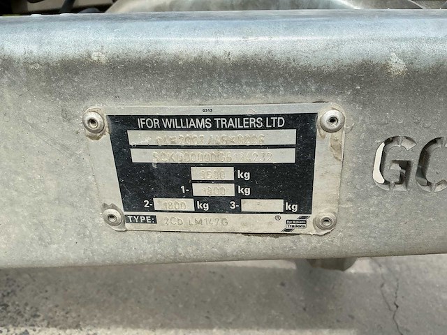 2016 ifor williams lm aanhangwagen - afbeelding 10 van  10