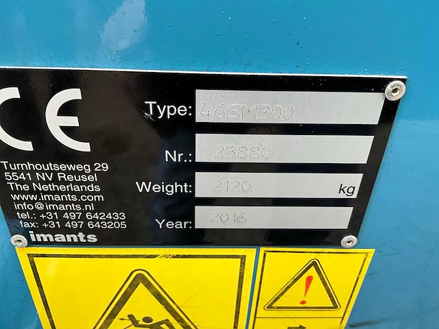 2016 imants 46sm300 spitmachine - afbeelding 7 van  19