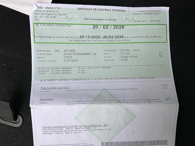 2016 iveco ig190el2ca vrachtwagen - afbeelding 29 van  41