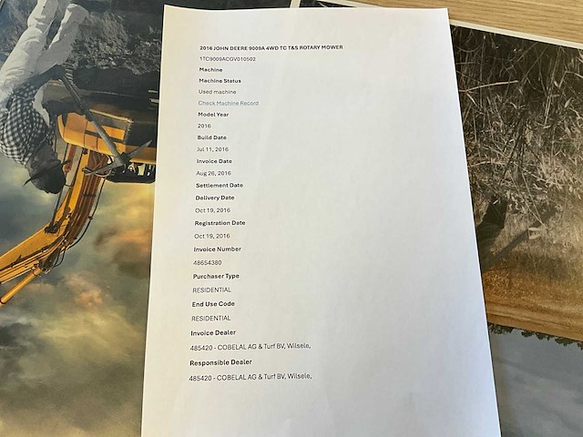 2016 john deere 9009a zitmaaier - afbeelding 13 van  20