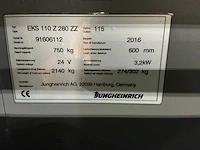 2016 jungheinrich eks110z280zz orderpicker - afbeelding 21 van  21