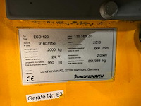 2016 jungheinrich esd120 stapelaar - afbeelding 2 van  12