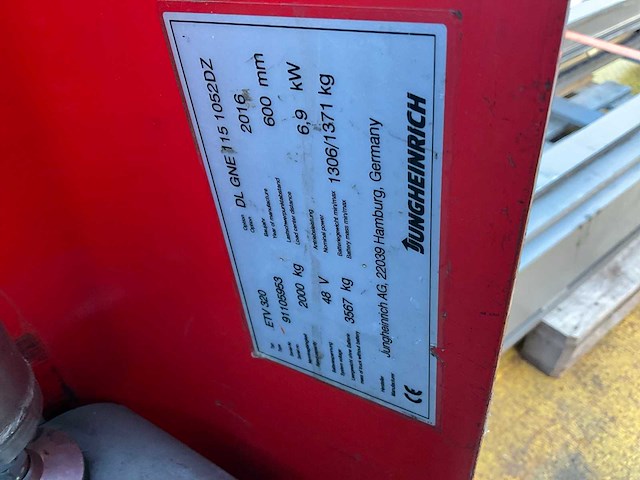 2016 jungheinrich etv320 reach truck (66020-158) - afbeelding 2 van  7