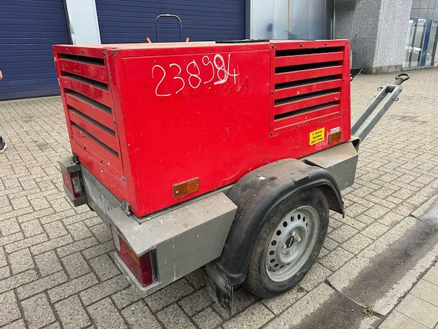 2016 kaeser m20 mobiele bouwcompressor - 7 bar - 14kw - afbeelding 1 van  16