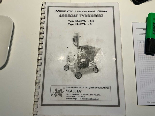 2016 kaleta 5 pleisterspuitmachine aannemersmateriaal - afbeelding 5 van  13