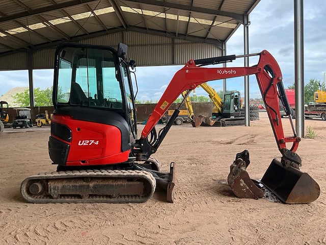 2016 kubota u27-4 rupsgraafmachine - afbeelding 16 van  20