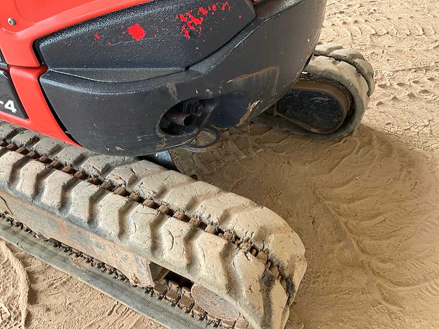 2016 kubota u27-4 rupsgraafmachine - afbeelding 8 van  20