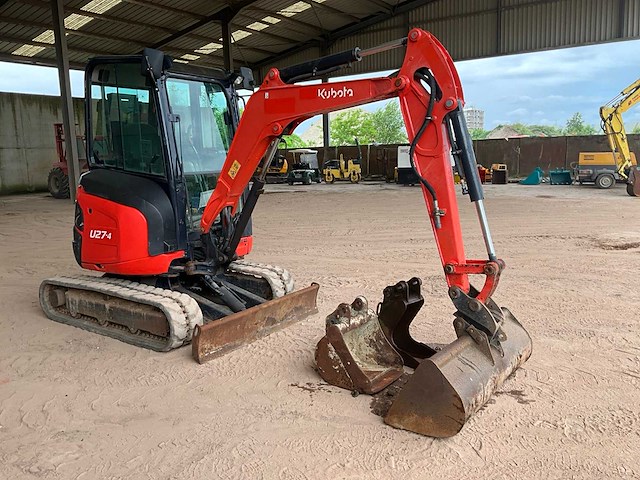 2016 kubota u27-4 rupsgraafmachine - afbeelding 15 van  20