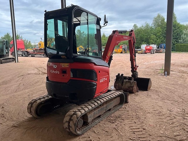 2016 kubota u27-4 rupsgraafmachine - afbeelding 17 van  20