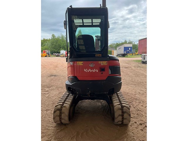 2016 kubota u27-4 rupsgraafmachine - afbeelding 18 van  20