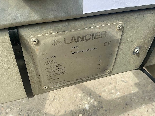 2016 lancier k500 ongeremde haspelwagen - afbeelding 9 van  17
