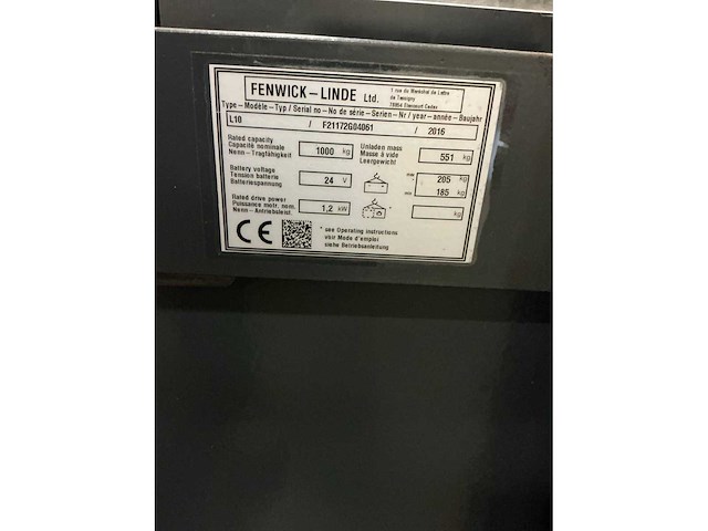 2016 linde l10 stapelaar - afbeelding 5 van  11