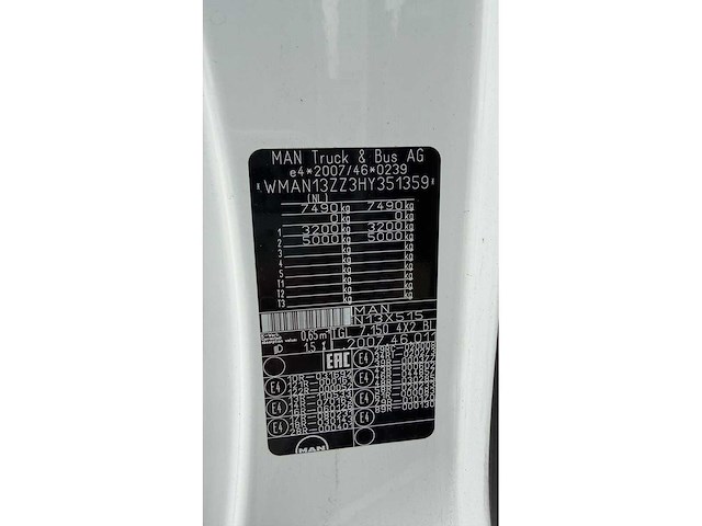 2016 man tgl 7.150 vrachtwagen - afbeelding 17 van  29