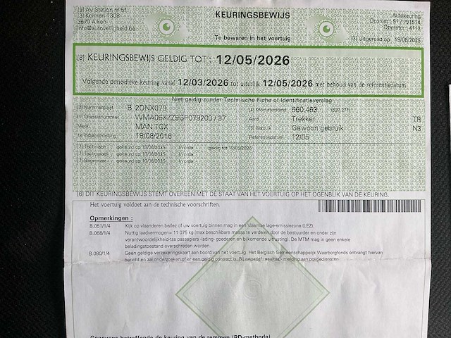 2016 man tgx vrachtwagen - afbeelding 8 van  45