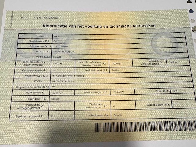 2016 man tgx vrachtwagen - afbeelding 40 van  45