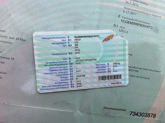 2016 mega rm10 elektrische wagen - afbeelding 14 van  20