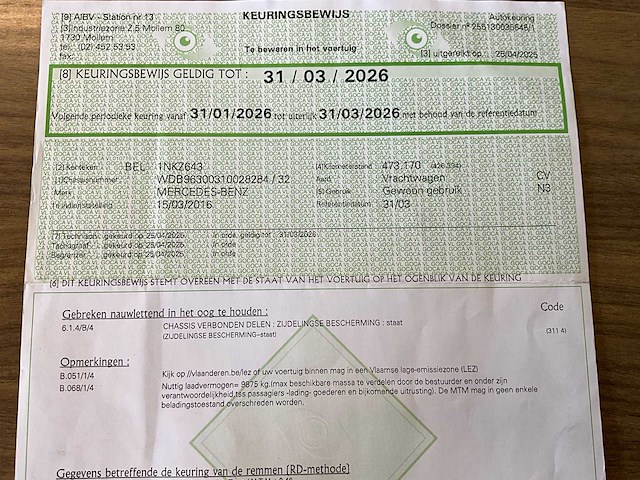 2016 mercedes antos bakwagen hydraulische laadklep - euro 6 - airco - automaat - afbeelding 39 van  47